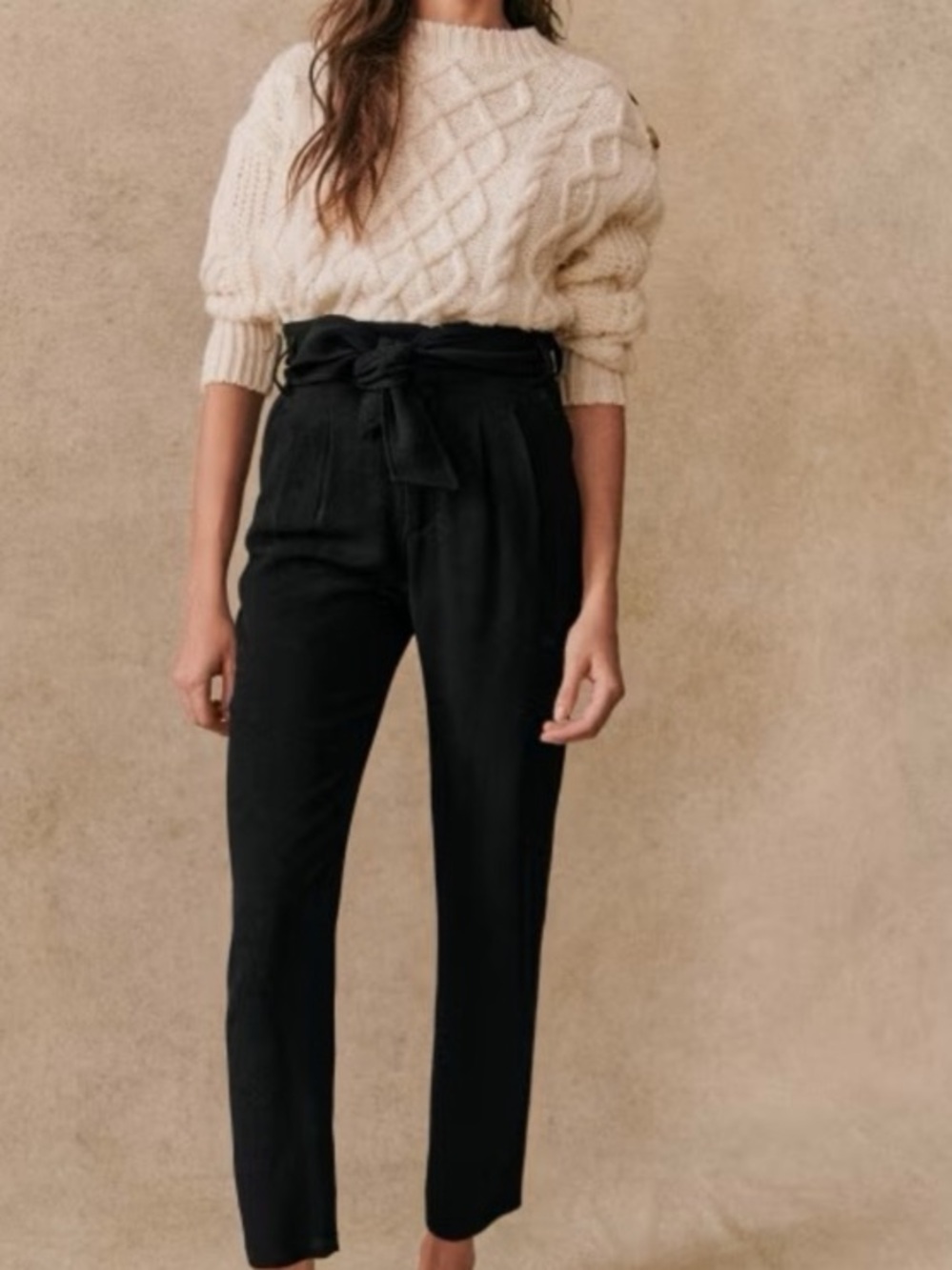 Sézane Austin Trousers black US 6 EU 38 - Picture 2 of 14